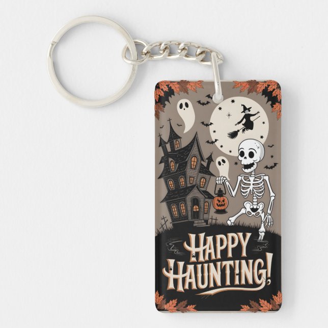 Halloween Vintage Schlüsselanhänger (Vorderseite)