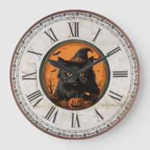 Halloween Vintage Schwarze Katze