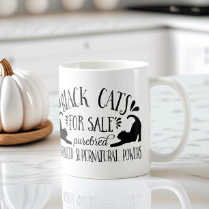 Halloween Vintage Schwarze Katzen zu verkaufen Tasse