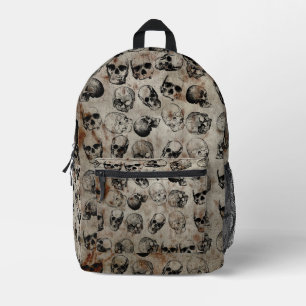Halloween-Vintage Skulls-Schule Bedruckter Rucksack