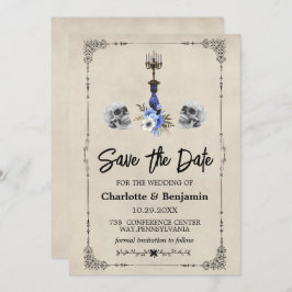 Halloween Vintage Wedding Save the Date