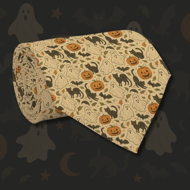 Halloween, Vintager Herbst Krawatte (Von Creator hochgeladen)