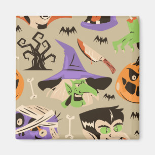 Halloween-Vintager Mustermagnet Magnet
