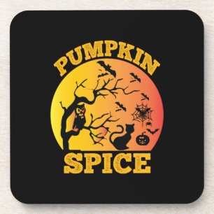 Halloween Vintager Pumpkin Gewürz Geburtstag Getränkeuntersetzer