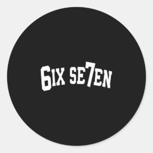 Halloween Viral Internet Sechs Sieben Meme 67 Spor Runder Aufkleber