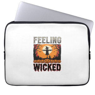 Halloween-Vogelscheuche fühlt sich böse an Vintage Laptopschutzhülle