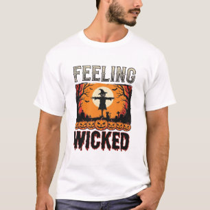 Halloween-Vogelscheuche fühlt sich böse an Vintage T-Shirt