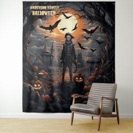 Halloween-Vogelscheuche hängend Wandteppich