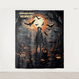Halloween-Vogelscheuche hängend Wandteppich