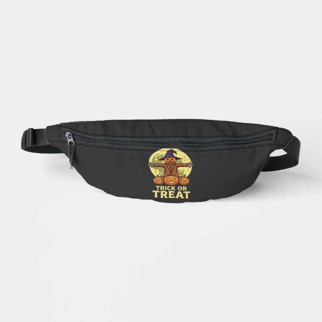 Halloween Vogelscheuche Kürbis Streich oder Saß De Bauchtasche (Vorderseite)
