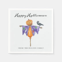 Halloween-Vogelscheuche mit Kürbis