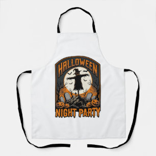 Halloween-Vogelscheuchen-Shirt Vintage-Friedhofspa Schürze