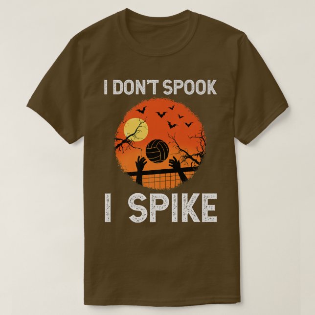 Halloween Volleyball Player Spike Game Sport Net  T-Shirt (Design vorne)