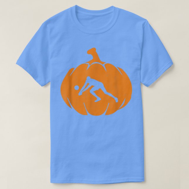 Halloween Volleyball Pumpkin T-Shirt (Design vorne)