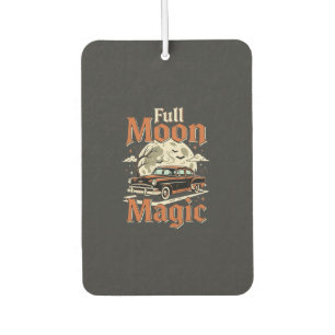 Halloween Vollmond Magie Vintage Auto Autolufterfrischer