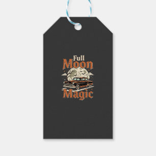 Halloween Vollmond Magie Vintage Auto Geschenkanhänger