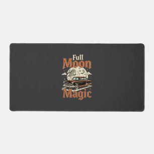Halloween Vollmond Magie Vintage Auto Schreibtischunterlage