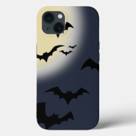Halloween Vollmond mit Fledermäusen Case-Mate iPhone Hülle