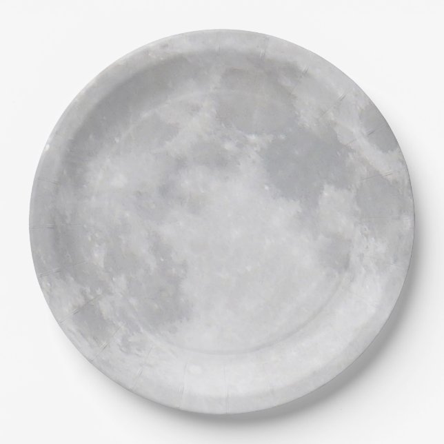 Halloween Vollmond Pappteller (Vorderseite)