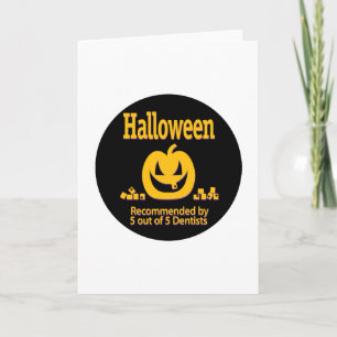 Halloween von Zahnärzten empfohlen Karte