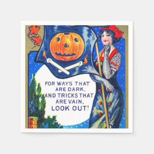Halloween Vorsicht Serviette