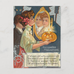 Halloween-Vorsichtsmaßnahmen Postkarte