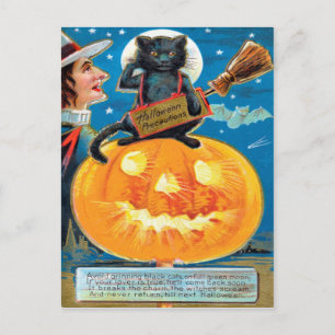 Halloween-Vorsichtsmaßnahmen Postkarte