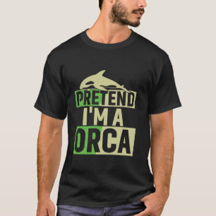 Halloween Vortäusche ich bin ein Orca-Kostüm Lazy T-Shirt