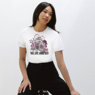 HALLOWEEN WAHRE LIEBE NIEMALS DIES   SKELETONS KIS T-Shirt
