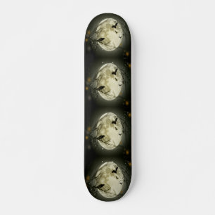 Halloween-Wald, Fledermäuse, Landschaft Skateboard