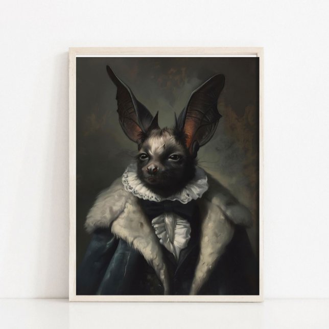 Halloween Wall Art, Halloween Bat Vintage Print,  Poster (Von Creator hochgeladen)