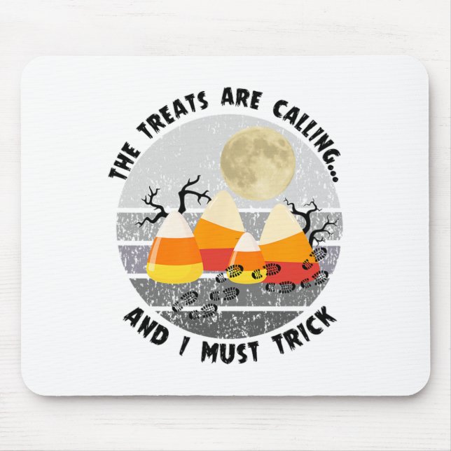 Halloween Wandern Funny Wiker Nature Lover Camping Mousepad (Vorne)