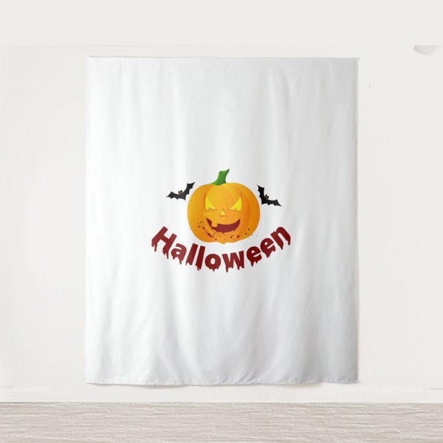 Halloween Wandteppich (Vorderseite)