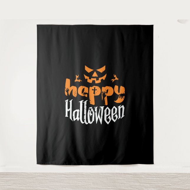 Halloween Wandteppich (Vorderseite)