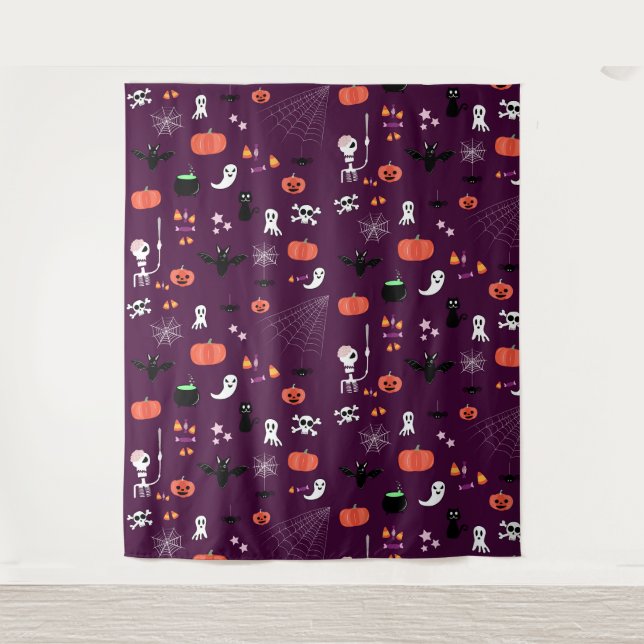 Halloween Wandteppich (Vorderseite)