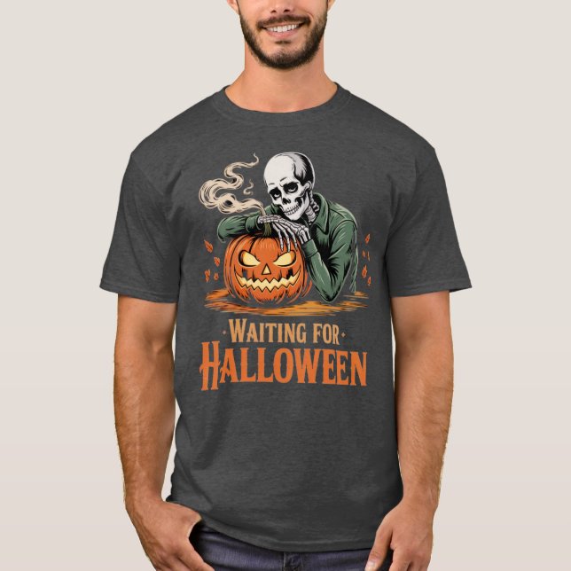 Halloween warten T-Shirt (Vorderseite)