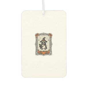 Halloween-Waschbär-Hexe-Kürbis-Vintage-Süß_1 Autolufterfrischer