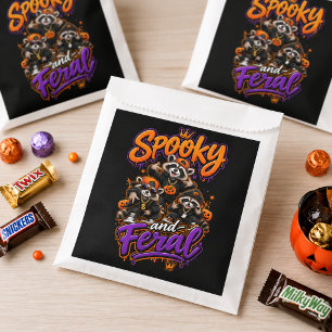 Halloween-Waschbären Gruselig Wild Geschenktütchen