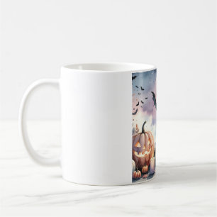 Halloween-Wasserfarben Kaffeetasse