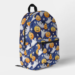 Halloween Wasserfarbmuster Bedruckter Rucksack