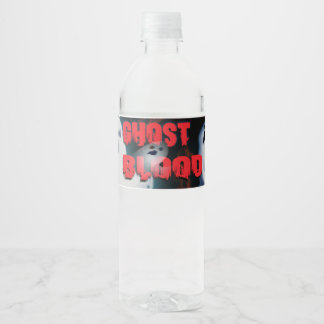 Halloween Wasserflaschenetikett
