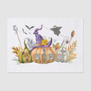 Halloween Watercolor Pumpkins Seidenpapier
