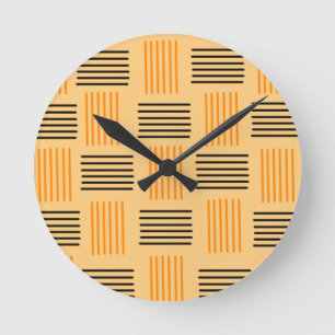 Halloween Weave Runde Wanduhr