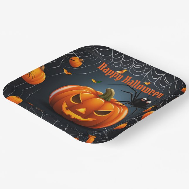Halloween Web Pappteller (Gewinkelt)
