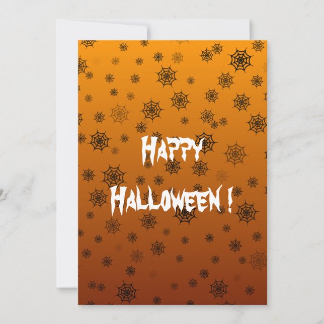 Halloween-Webflachkarte (Vorderseite)