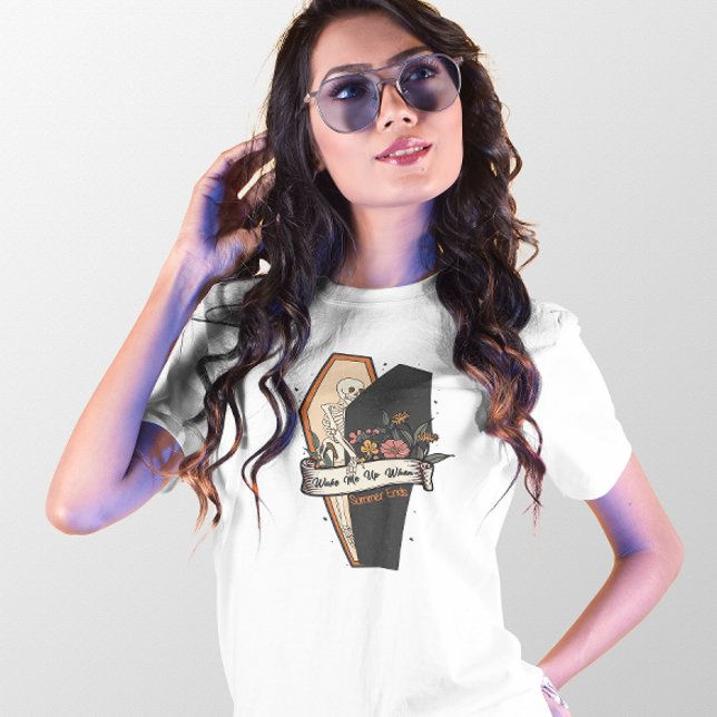 HALLOWEEN WECK MIR AUF, WENN SOMMER SKELETON ENDET T-Shirt (Von Creator hochgeladen)