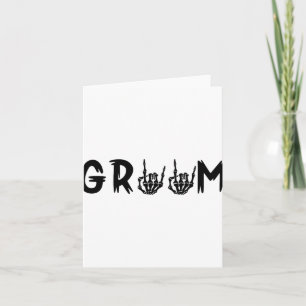 Halloween Wedding Bride Groom Skelett bis zum Tod Karte