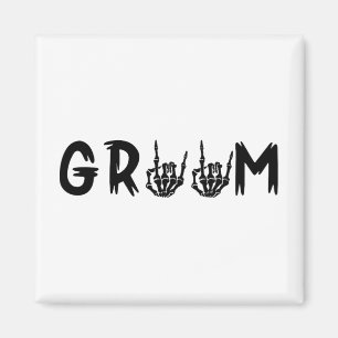 Halloween Wedding Bride Groom Skelett bis zum Tod Magnet