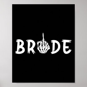 Halloween Wedding Bride Groom Skelett bis zum Tod Poster
