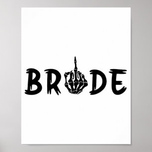 Halloween Wedding Bride Groom Skelett bis zum Tod Poster